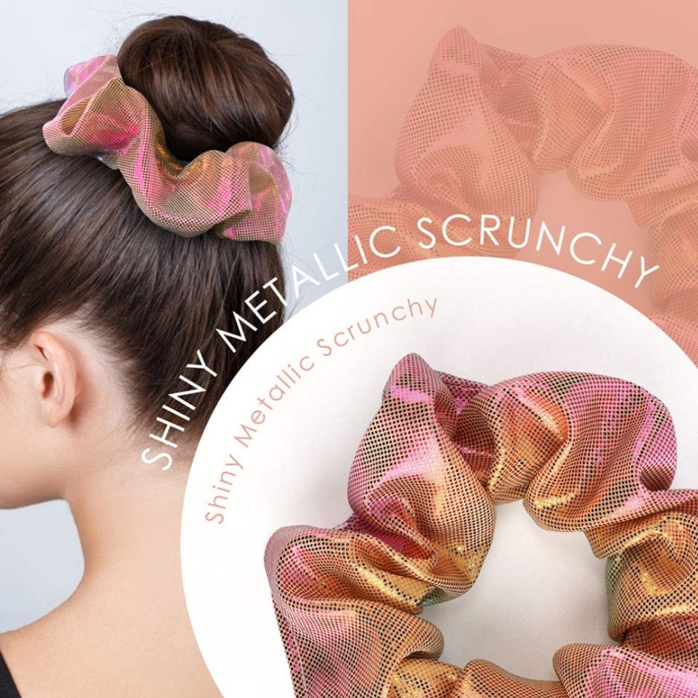 Metallic Hair Scrunchie